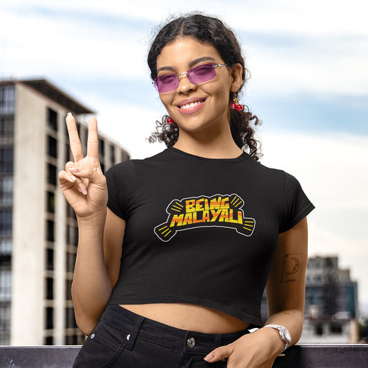 Being Malayali Crop Top