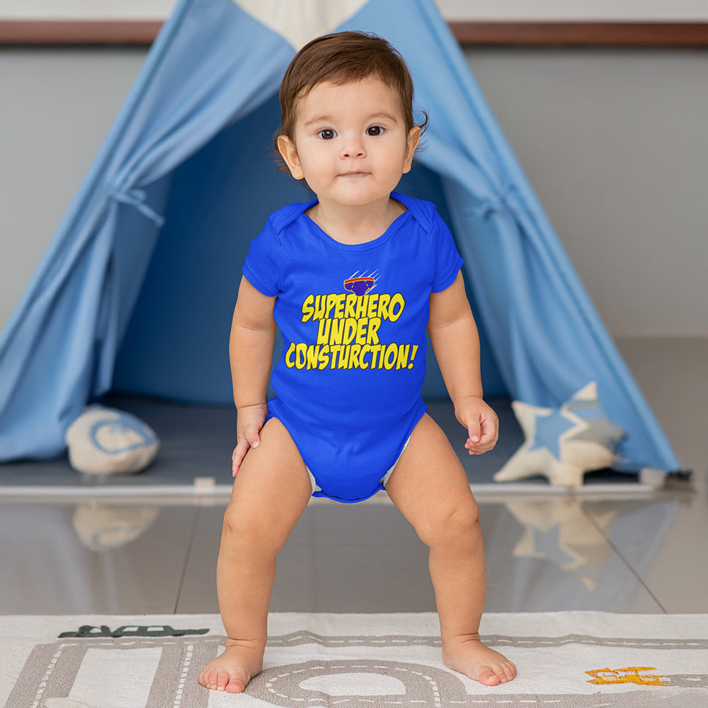 Superhero Under Construction Kid's Tees & Rompers