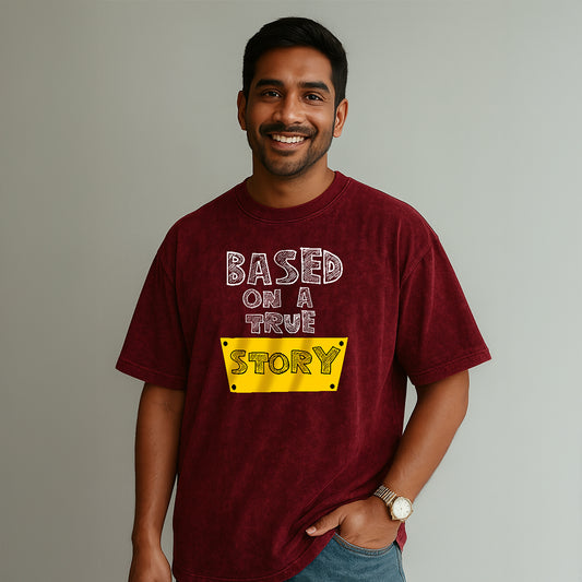 Based On a New Story Acid Wash T-Shirt