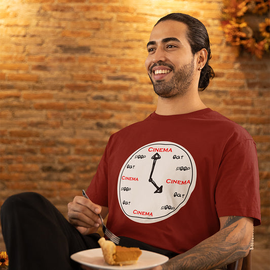 Eat Sleep Cinema Over Sized T-Shirt