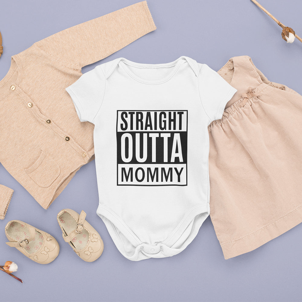 Straight Outta Mommy Rompers