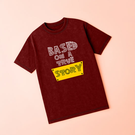 Based On a New Story Acid Wash T-Shirt