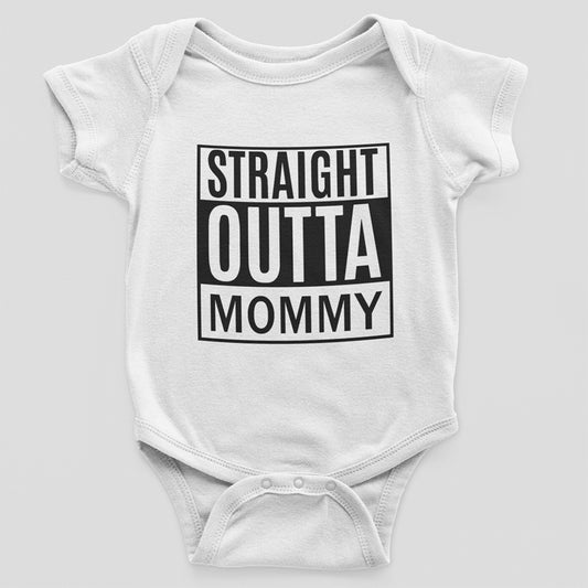 Straight Outta Mommy Rompers