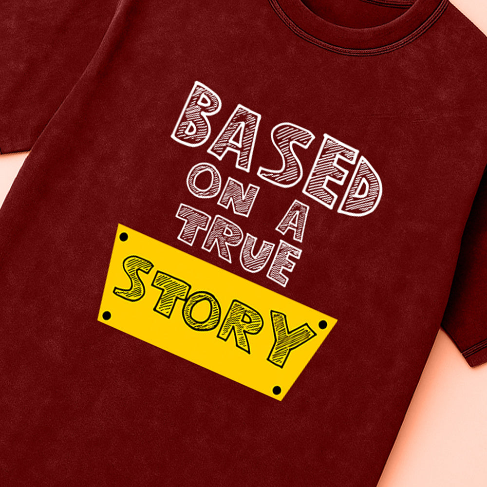 Based On a New Story Acid Wash T-Shirt