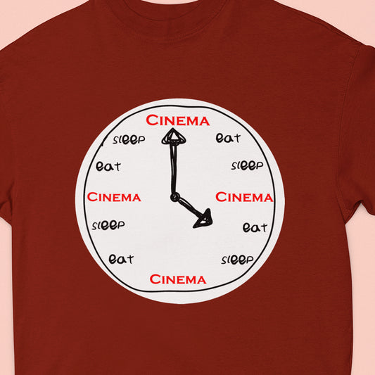 Eat Sleep Cinema Over Sized T-Shirt