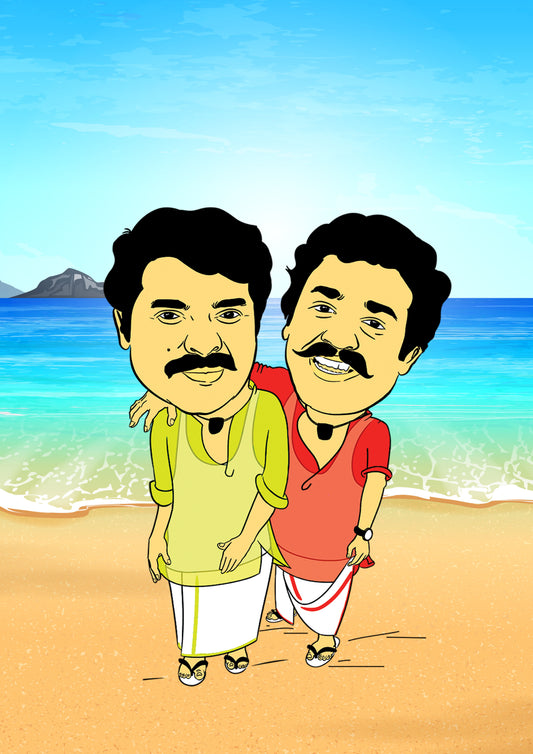 Lalettan & Mammookka Poster