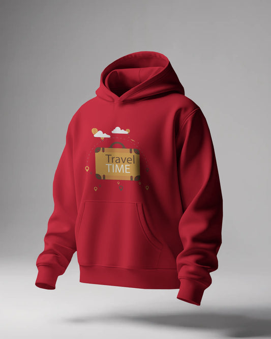 Travel Time Unisex Cotton Hoodie