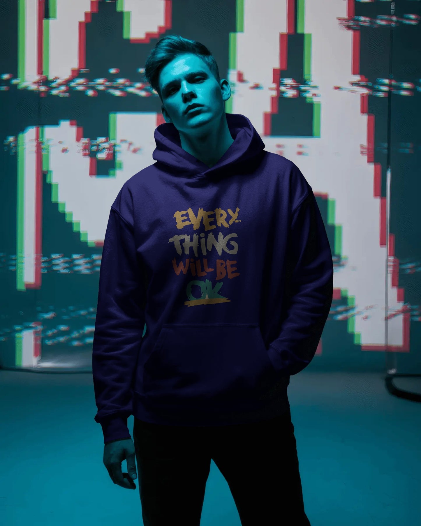 Everything Will Be OK Unisex Cotton Hoodie
