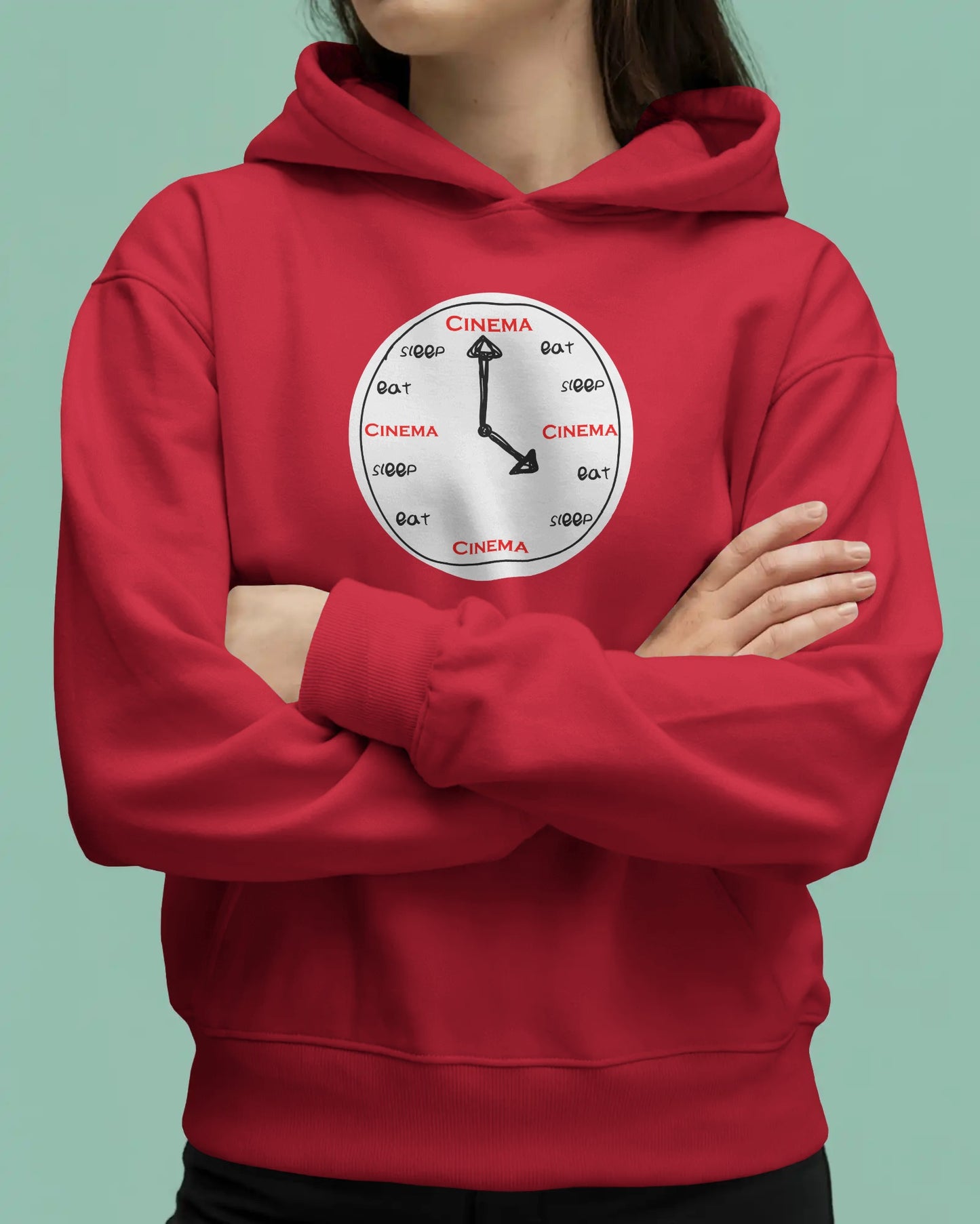 Eat Sleep Cinema Unisex Cotton Hoodie