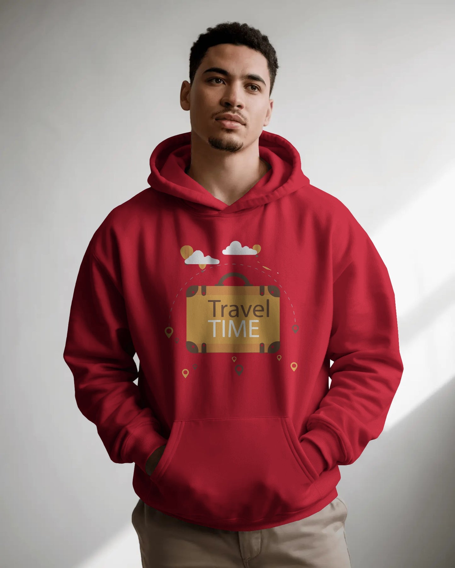 Travel Time Unisex Cotton Hoodie