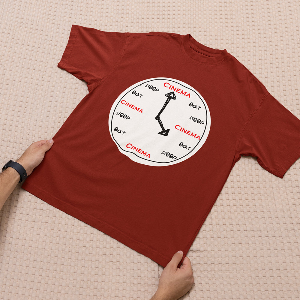 Eat Sleep Cinema Over Sized T-Shirt