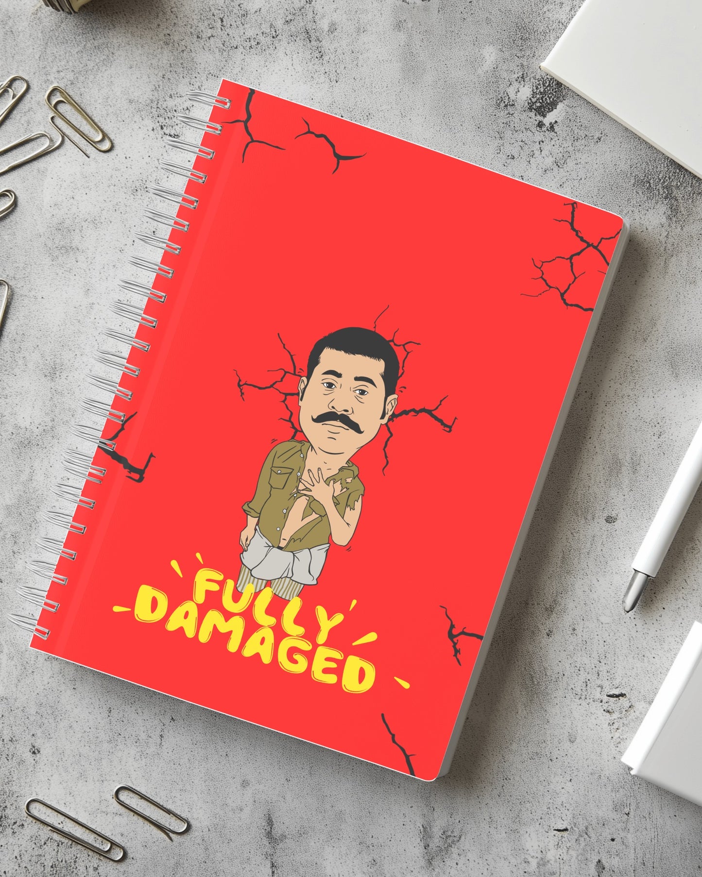 Fully Damaged Notepad